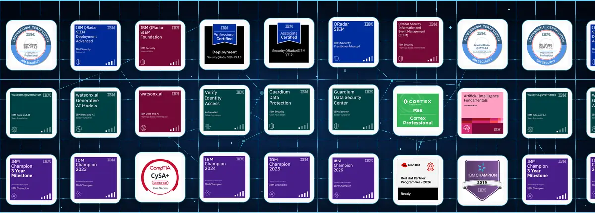 Badges et certifications IBM Security